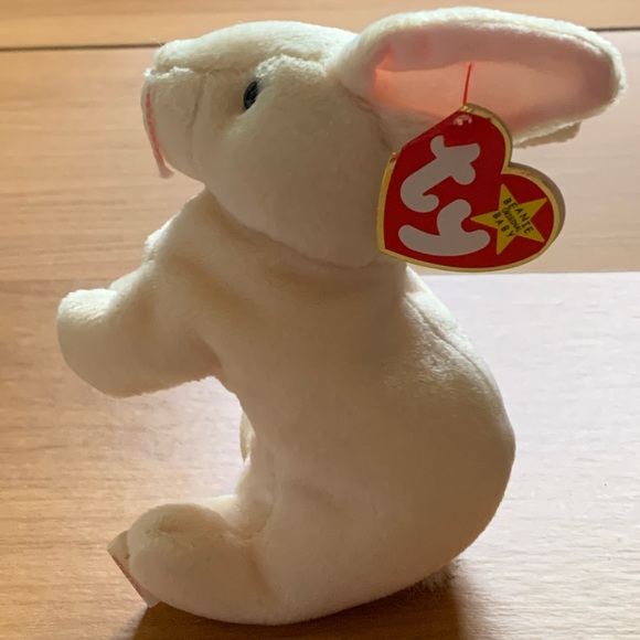 TY Beanie Baby - NIBBLER the Rabbit (6 inch) with tag - Picture 1 of 10
